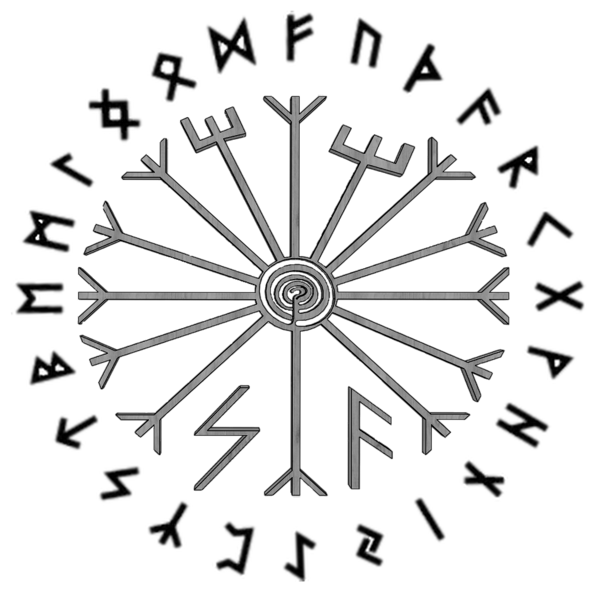 Logo Spirit Academy con rune