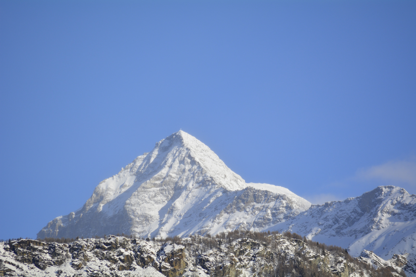 Montagna della Valmalenco fotografata durante un sopralluogo